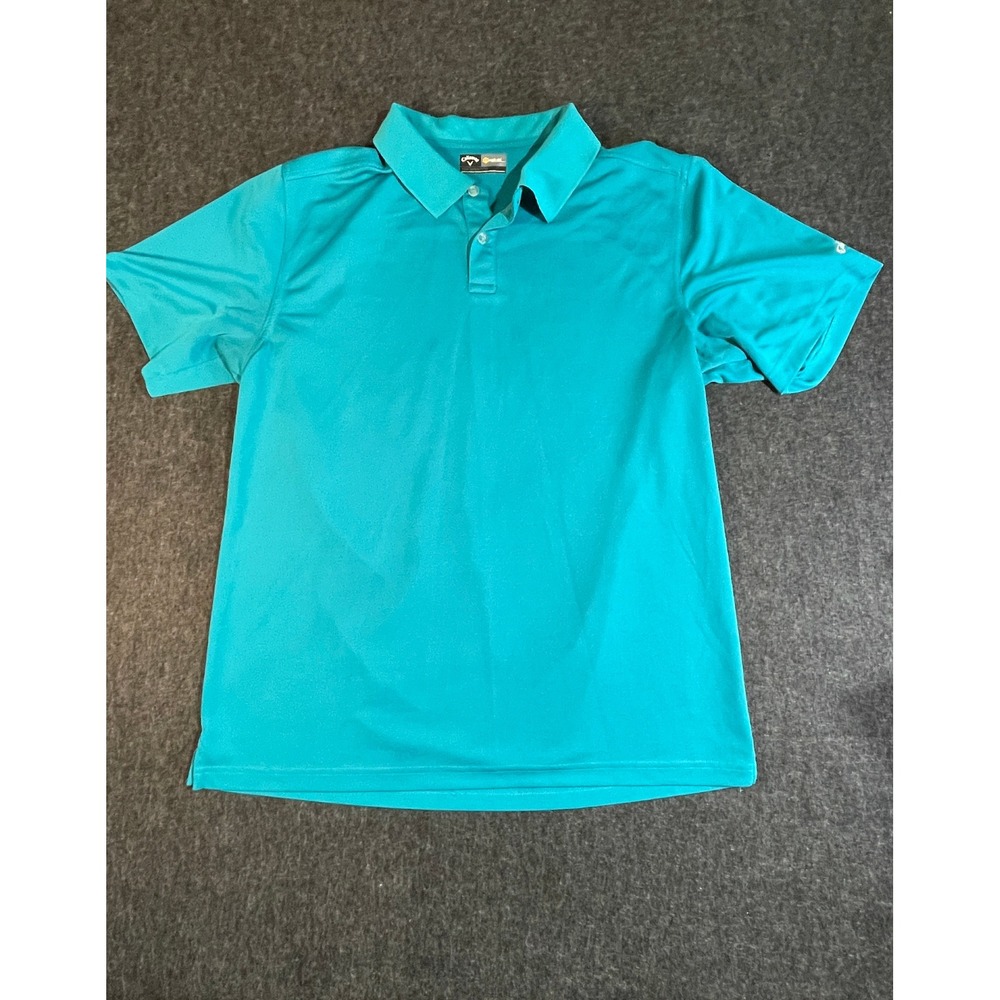 Callaway Opti-Dri Mens XXXL Golf Polo Shirt Teal Blue Short Sleeve Performance